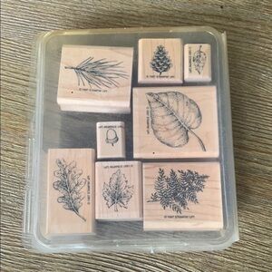 Stampin’ Up! Rubber Stamp Set Fantastic Foliage Set of 8